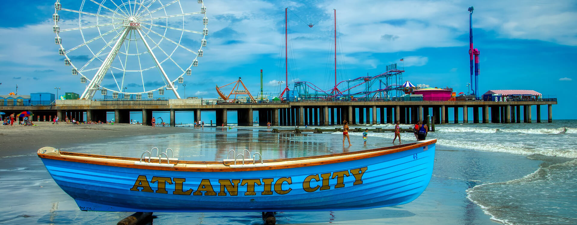 beach view in Atlantic City